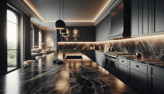 Elegant Black Granite Countertop Colors for Luxury Interiors - Z Boutique by Marble Couture