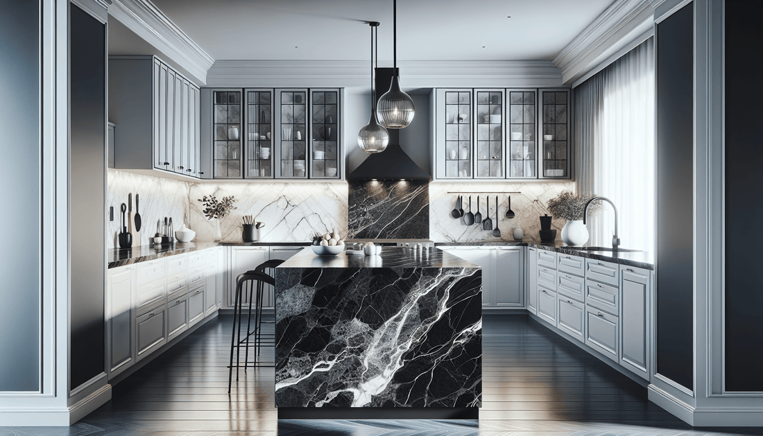 Elegant Black Granite Countertops: Elevate Your Kitchen Design - Z Boutique by Marble Couture