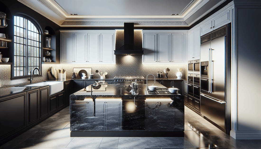 Elegant Black Granite Kitchen Countertops: Style Meets Durability - Z Boutique by Marble Couture