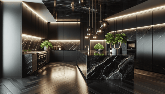 Elegant Black Granite Slabs: Perfect Choice for Luxury Interiors - Z Boutique by Marble Couture
