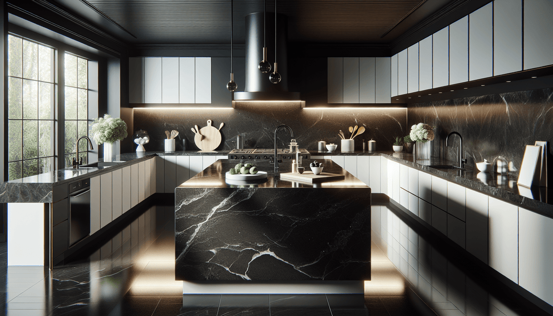 Elegant Black Granite: The Ultimate Kitchen Countertop Solution - Zicana Boutique