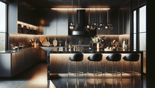 Elegant Black Leathered Granite Countertops: Ultimate Choice for Luxury Homes - Z Boutique by Marble Couture