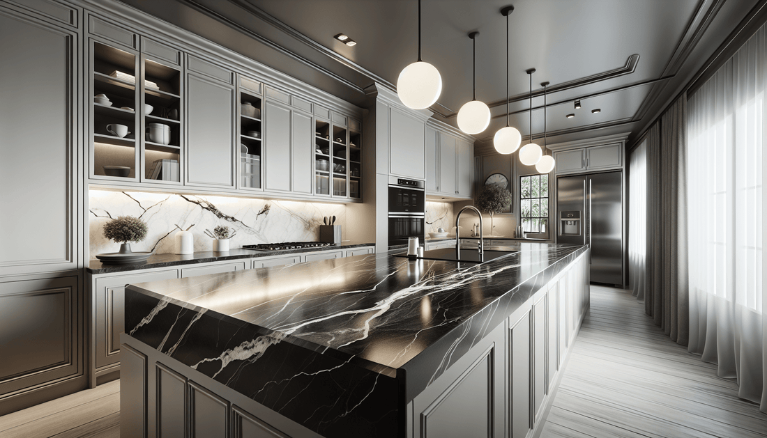 Elegant Black Marble Quartz Countertops: The Ultimate Guide - Zicana Boutique