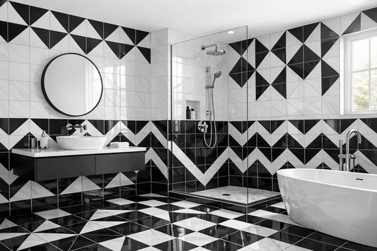 Elegant Black White Bathroom Tiles for Stunning Transformations - Zicana Boutique