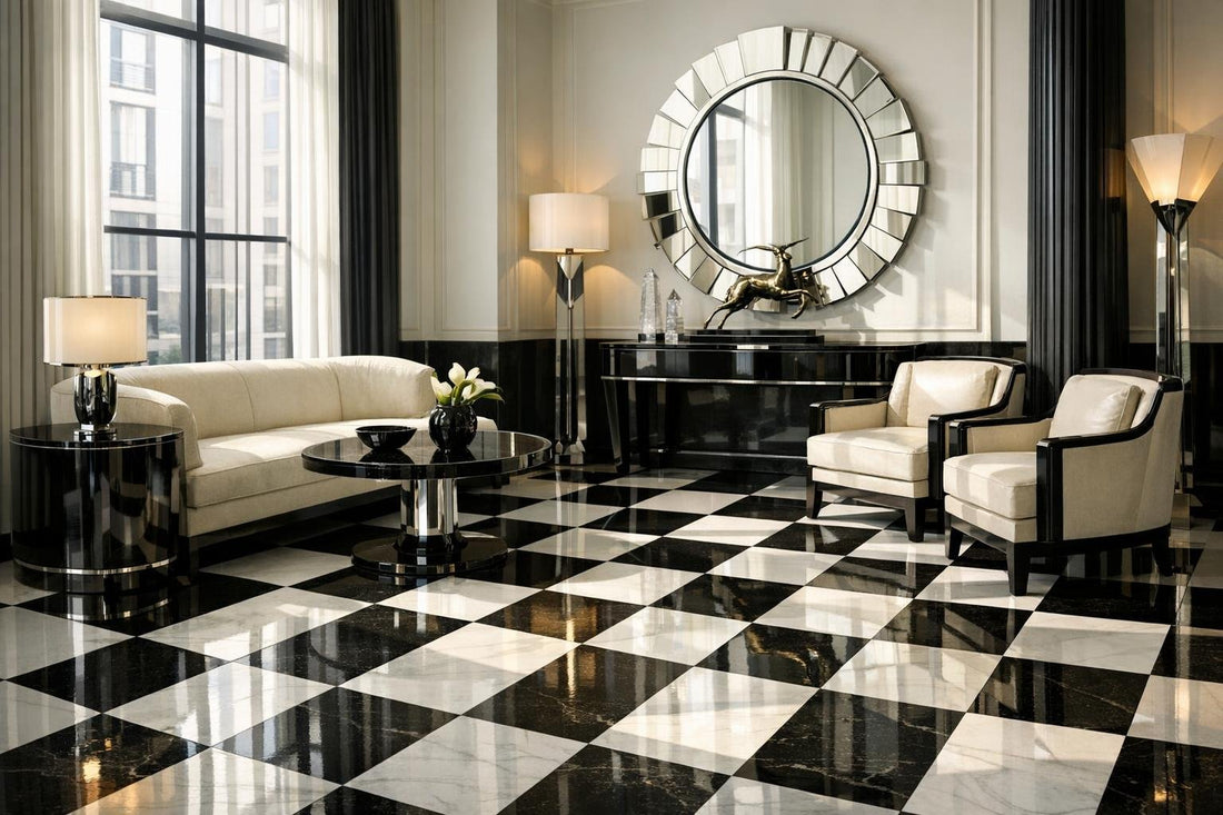 Elegant Black White Tile Floor Ideas for Timeless Designs - Zicana Boutique