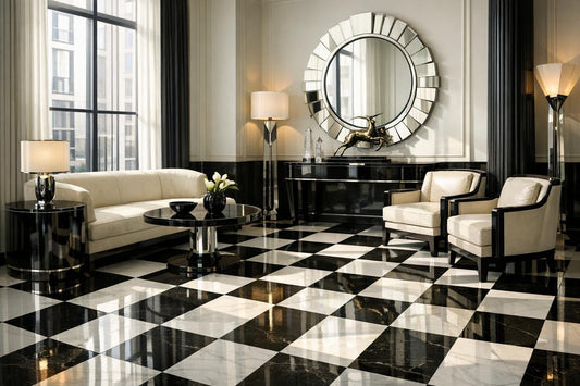 Elegant Black White Tile Floor Ideas for Timeless Designs - Zicana Boutique