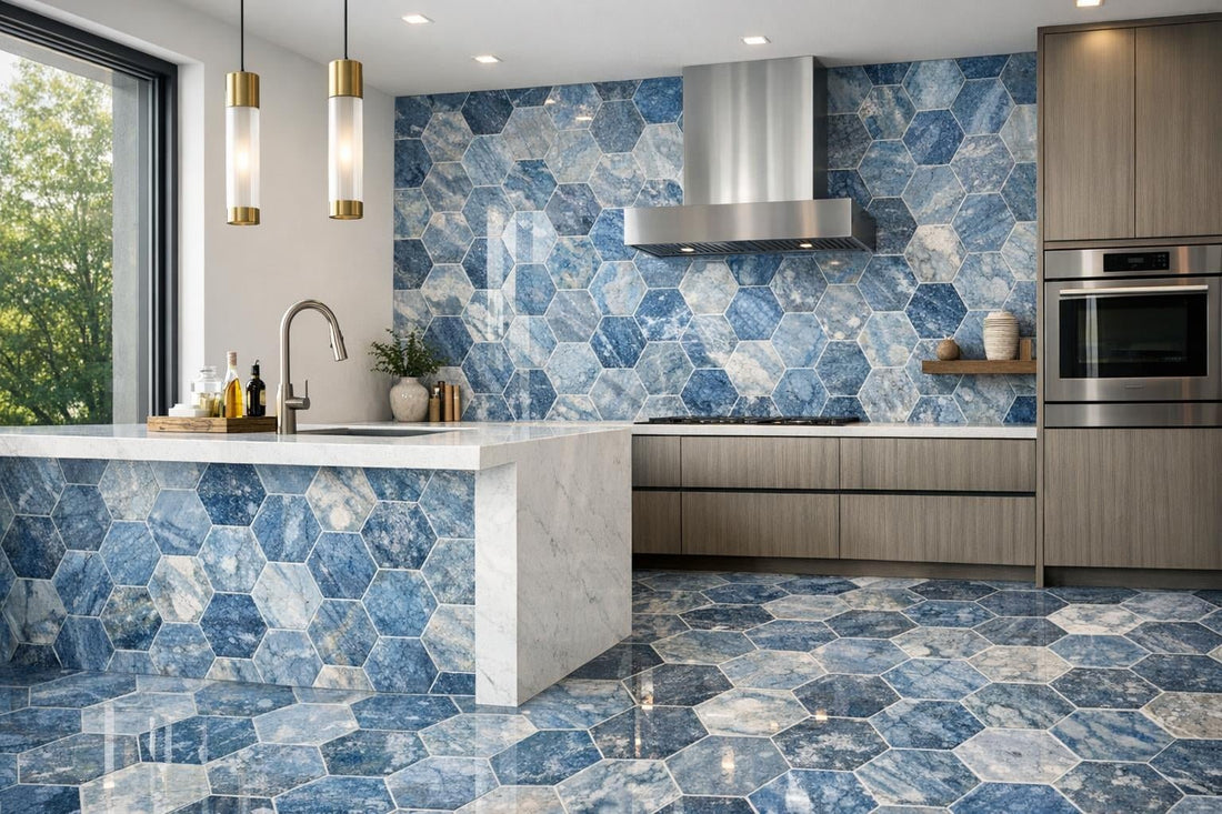 Elegant Blue Celest Marble for Innovative Design Solutions - Zicana Boutique