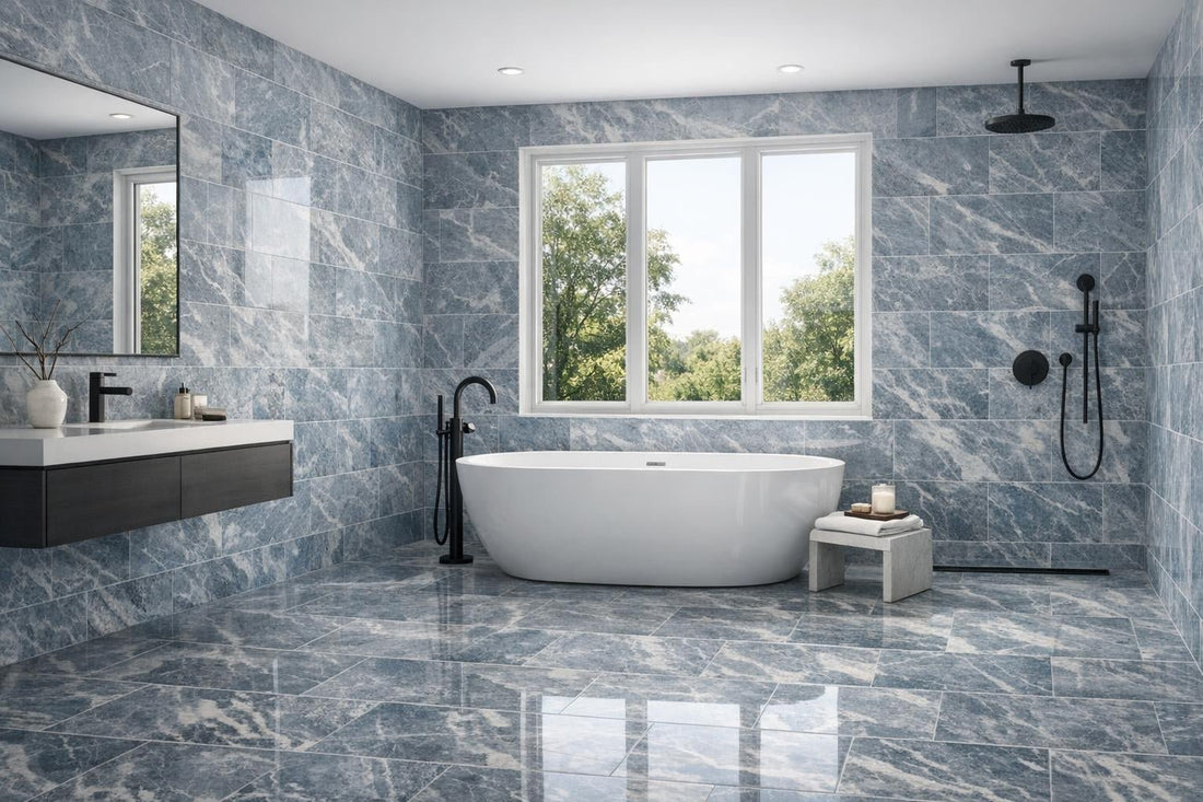 Elegant Blue De Savoy Polished Marble for Premium Spaces - Zicana Boutique