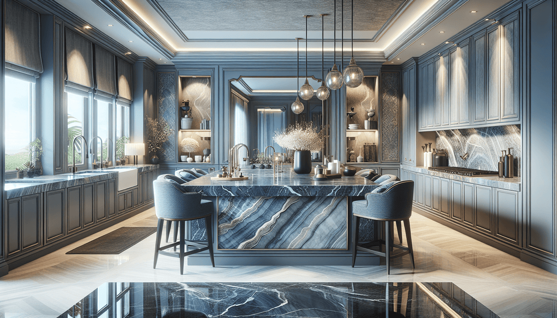 Elegant Blue Stone Countertops: Elevate Home Design and Craftsmanship - Z Boutique by Marble Couture