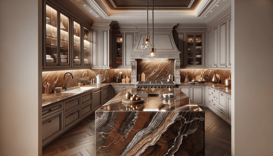 Elegant Brown Granite Countertop Colors for Luxurious Homes & Projects - Z Boutique by Marble Couture