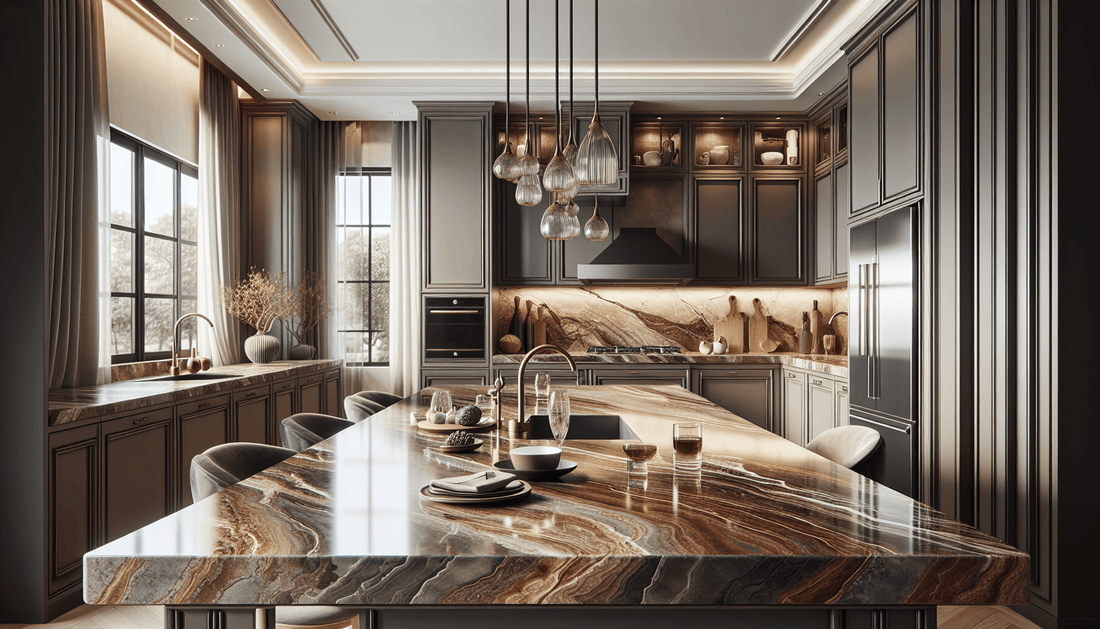 Elegant Brown Quartz Countertops: Timeless Luxury for Discerning Homeowners - Z Boutique by Marble Couture