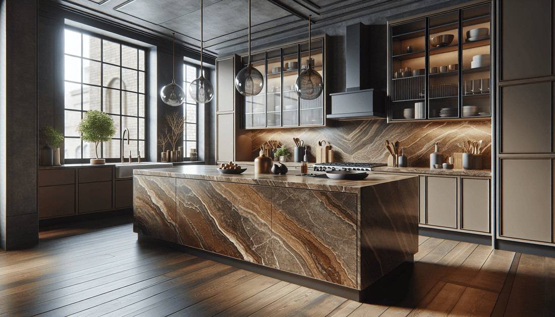 Elegant Brown Stone Countertops: Elevate Your Design Projects - Zicana Boutique