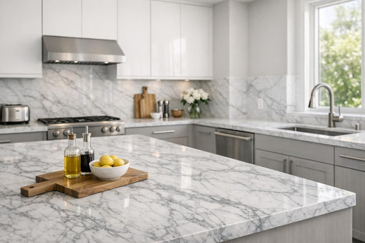 Elegant Carrara Marble Kitchen Countertops: Ultimate Guide & Inspiration - Zicana Boutique