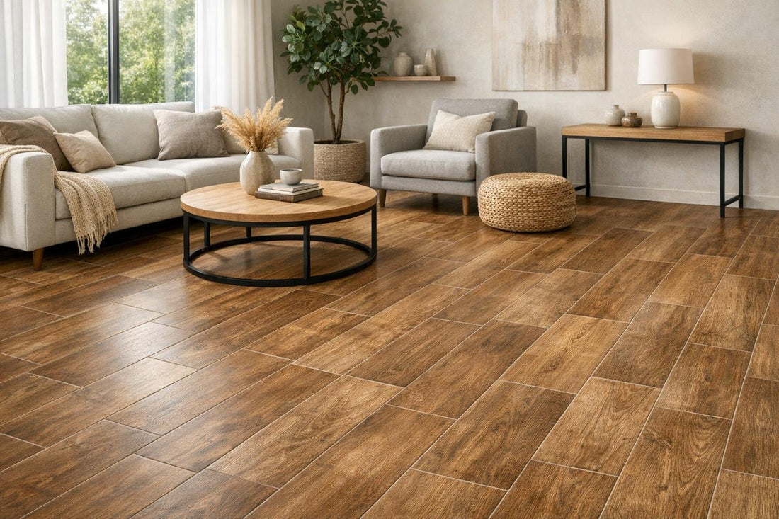 Elegant Ceramic Tiles: Achieve Wood Look with Style & Durability - Zicana Boutique