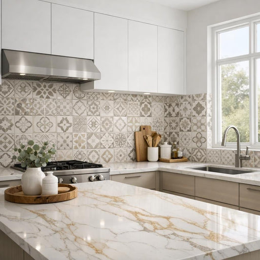 Elegant Ceramic Tiles for Backsplash in Kitchen Design - Zicana Boutique