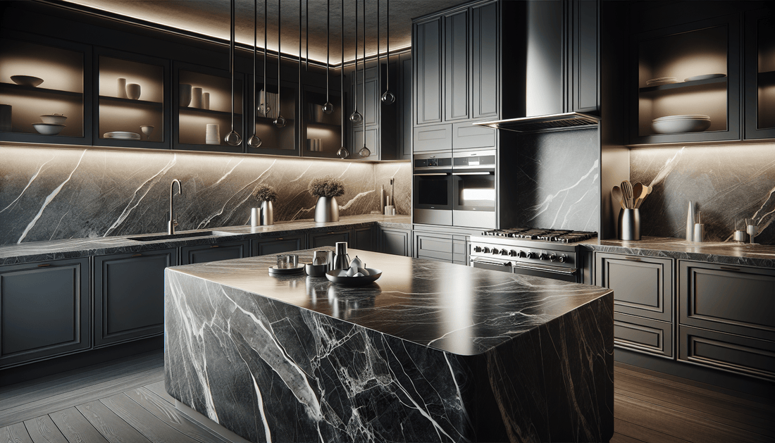 Elegant Dark Marble Countertops: Enhance Aesthetic for Home and Trade Pros - Z Boutique by Marble Couture