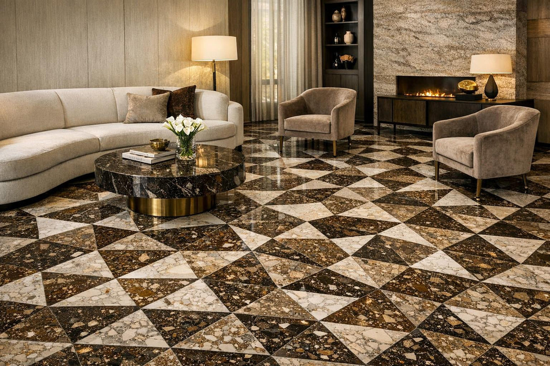 Elegant Delicato Brown Terrazzo Tiles for Luxurious Interiors – Zicana ...