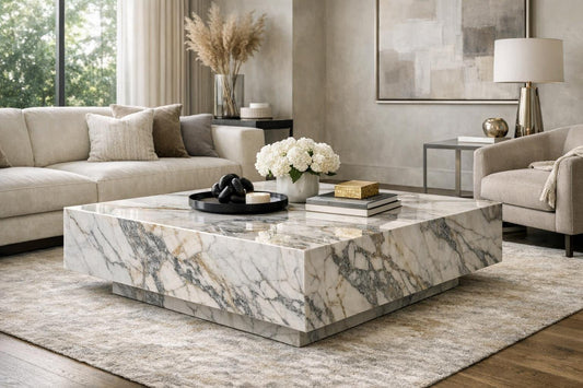 Elegant Design with Firenze Square Plinth Coffee Table - Zicana Boutique