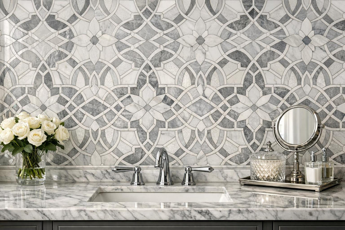 Elegant Design with Movara Jell Geometric Marble Mosaics - Zicana Boutique