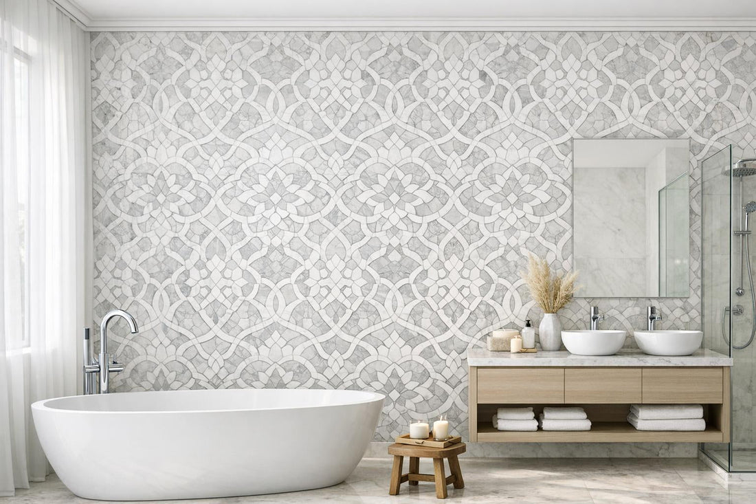 Elegant Designs: Essenza Linna Marble Waterjet Mosaic Guide - Zicana Boutique