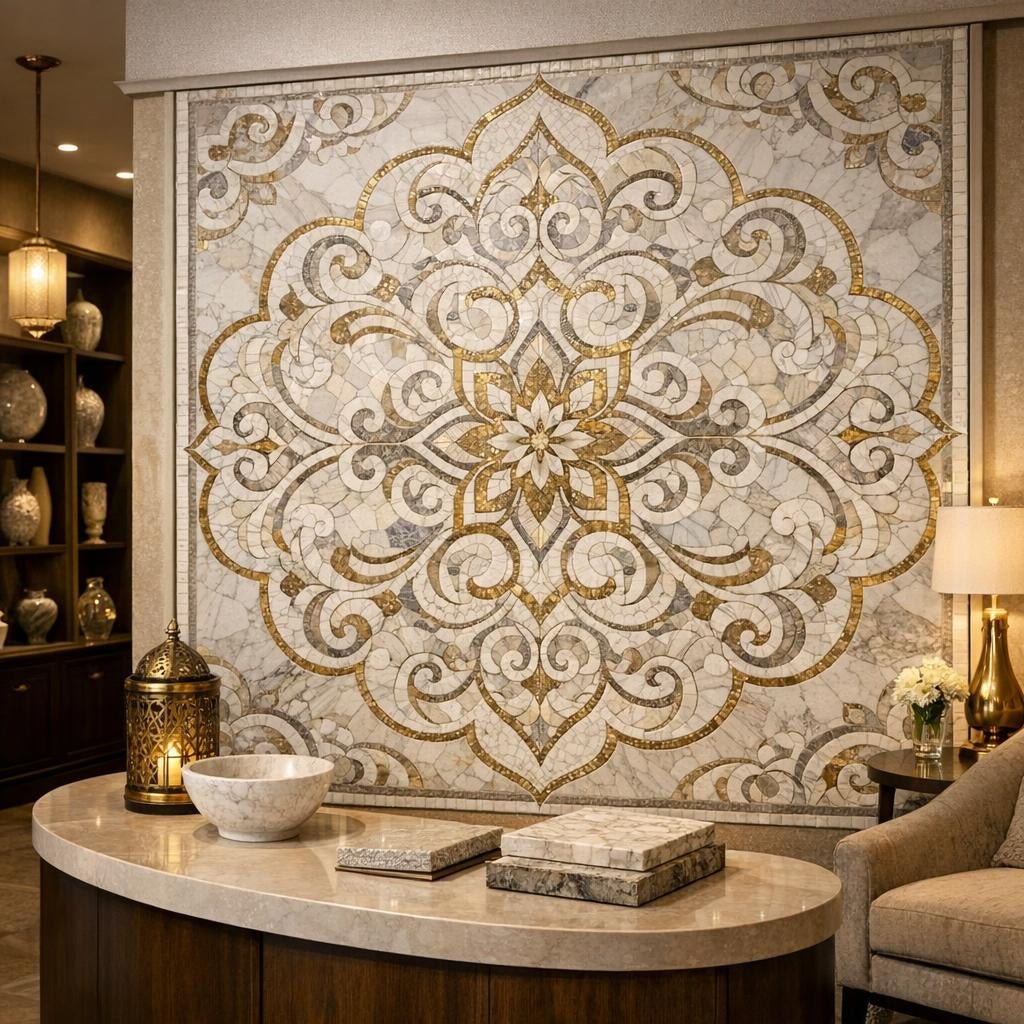 Elegant Designs: Transia Lissa Marble Mosaics at Zicana Boutique