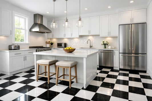 Elegant Designs with Black and White Floor Tiles - Zicana Boutique