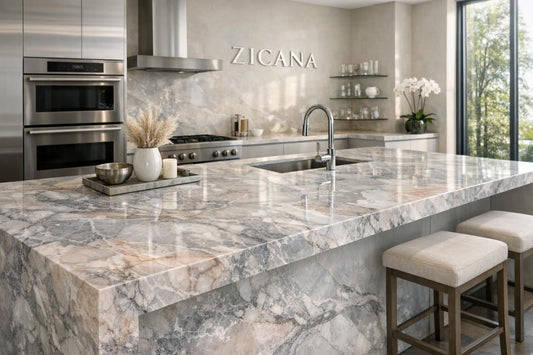Elegant Fior Di Pesco Apuano Marble at Zicana Boutique - Zicana Boutique