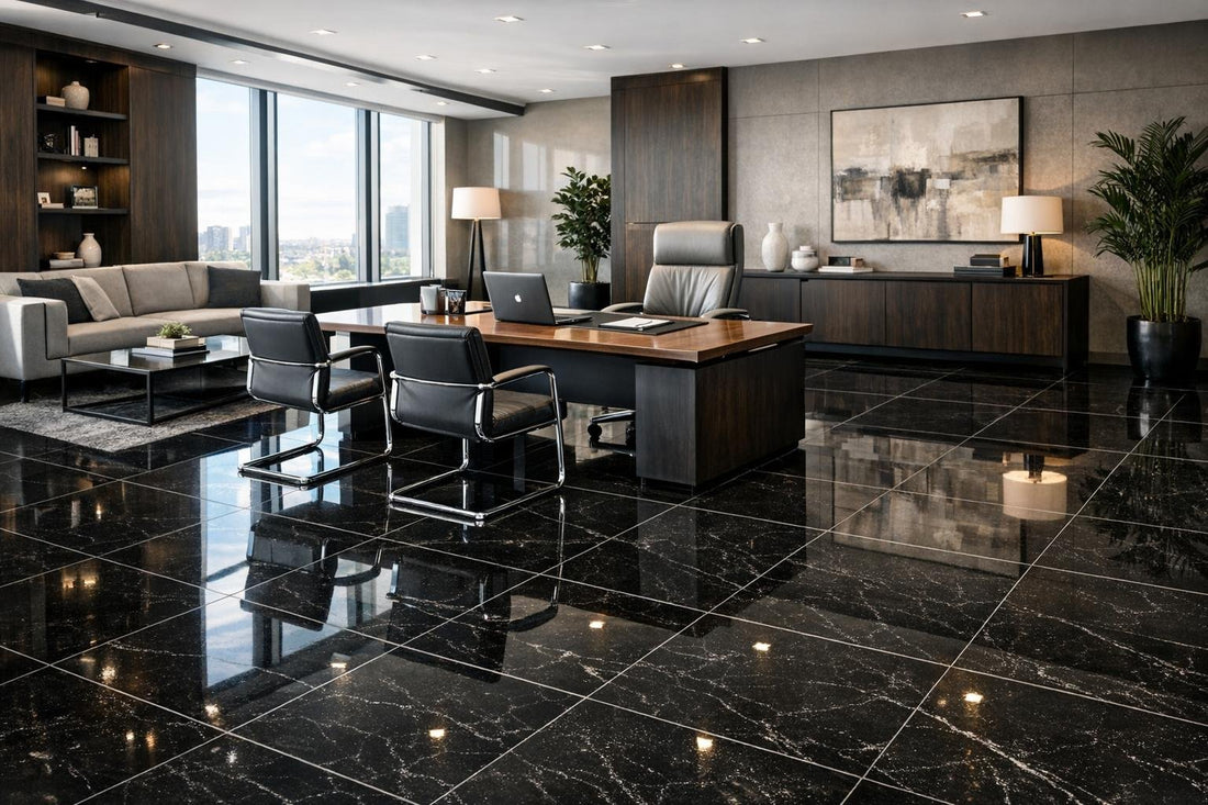 Elegant Flooring Solutions: Luxurious Black Tile for Professionals - Zicana Boutique