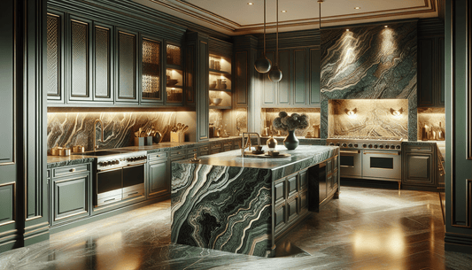 Elegant Granite Green Countertops for Luxury Home Designs - Z Boutique by Marble Couture