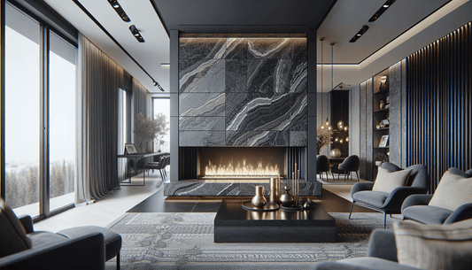 Elegant Granite Slab Hearths for Luxurious Home Designs - Z Boutique by Marble Couture
