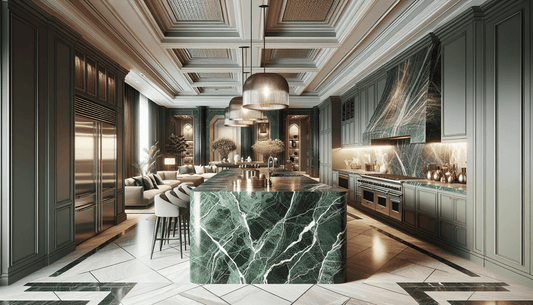 Elegant Green Marble Countertops: Timeless Beauty for Luxurious Living Spaces - Z Boutique by Marble Couture