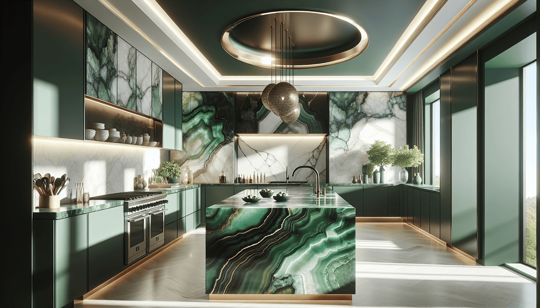 Elegant Green Onyx Countertops: Transforming Luxury Homes and Designs - Z Boutique by Marble Couture