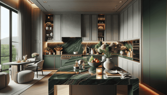 Elegant Green Stone Countertops: Elevate Your Home Design - Z Boutique by Marble Couture