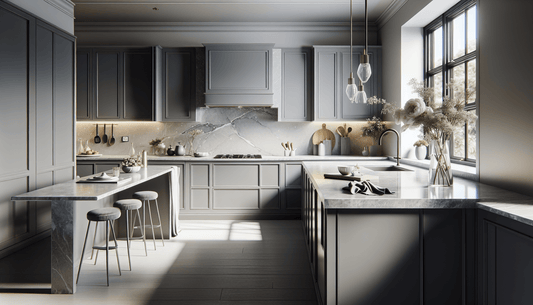 Elegant Grey Cabinets Paired with Quartz Countertops: Ultimate Guide - Z Boutique by Marble Couture