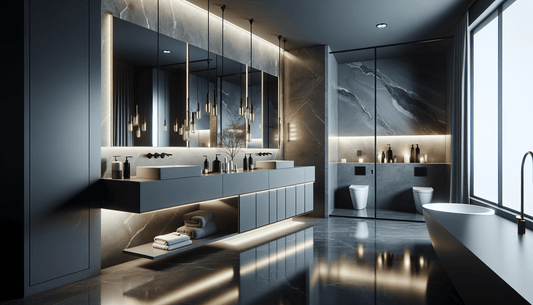 Elegant Grey Quartz Countertops: Perfect for Modern Bathroom Designs - Z Boutique by Marble Couture