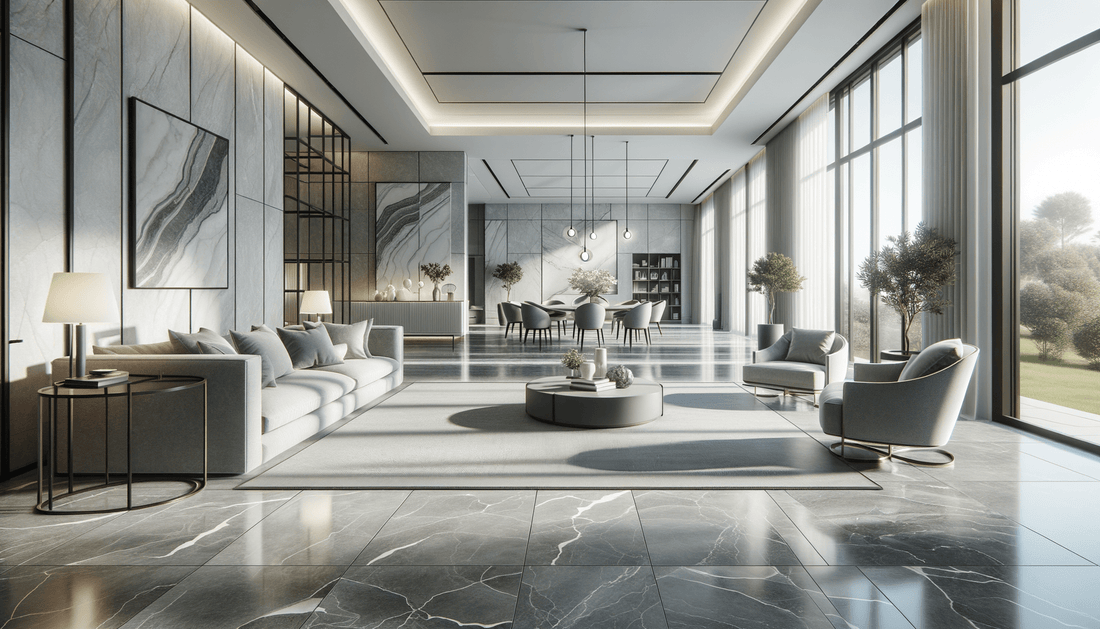 Elegant Grigio Marble Terrazzo Tile: Transform Your Space - Zicana Boutique