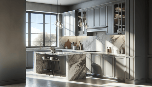 Elegant Light Grey Granite Countertops: Timeless Beauty for Modern Spaces - Z Boutique by Marble Couture