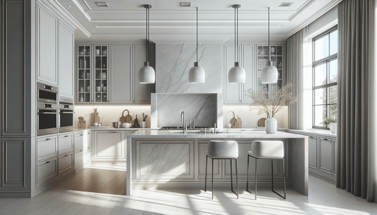 Elegant Light Grey Soapstone Countertops: Ideal for Luxurious Interiors - Z Boutique by Marble Couture