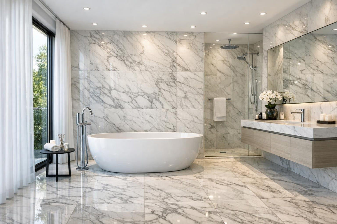 Elegant Marble Tiles for Luxurious Bathroom Transformations - Zicana Boutique