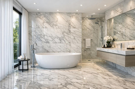 Elegant Marble Tiles for Luxurious Bathroom Transformations - Zicana Boutique