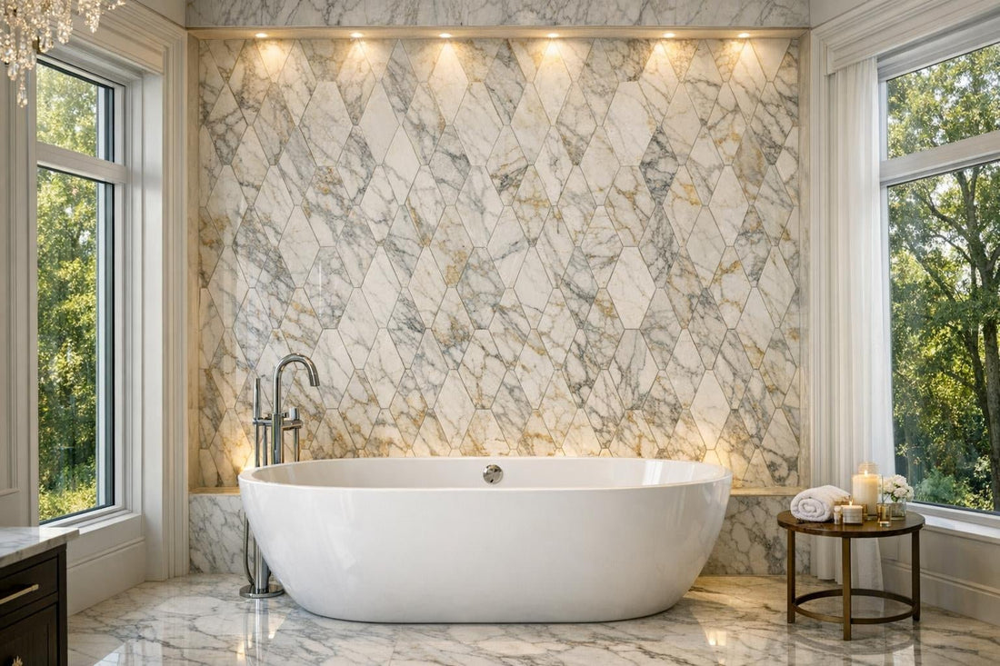 Elegant Marble Waterjet Tile Solutions at Zicana Boutique - Zicana Boutique