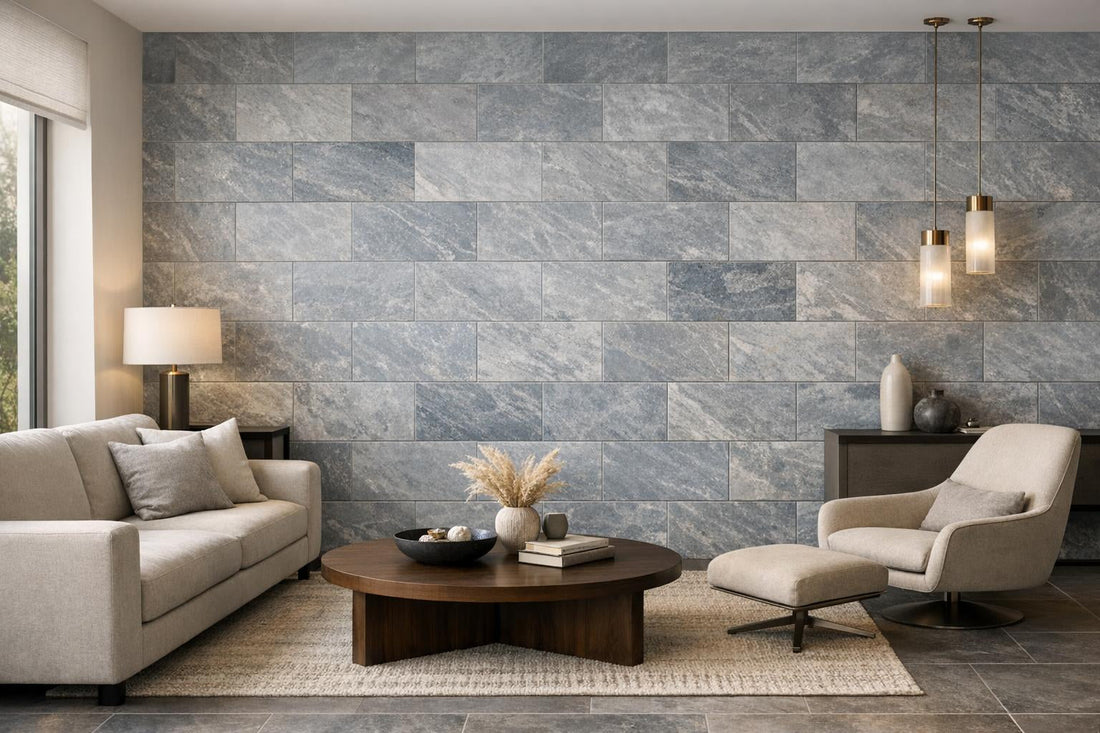 Elegant Mont Blue Honed Marble Tiles for Bespoke Interiors - Zicana Boutique