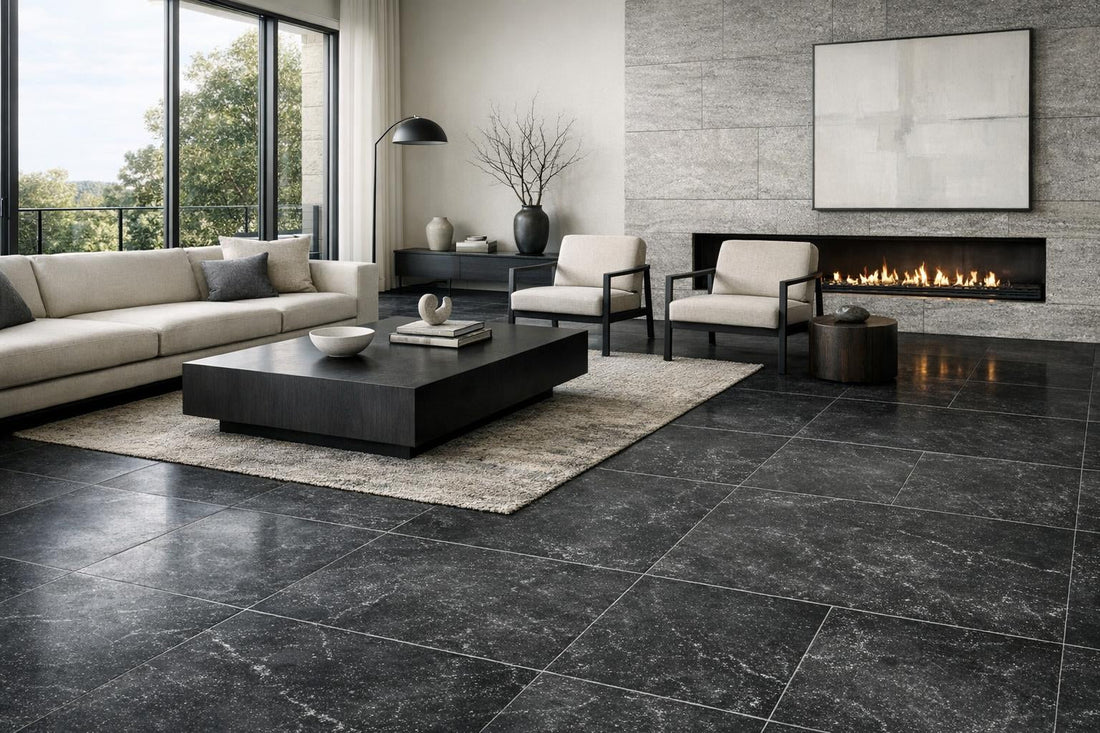Elegant Odessa Black Limestone for Designers and Architects - Zicana Boutique