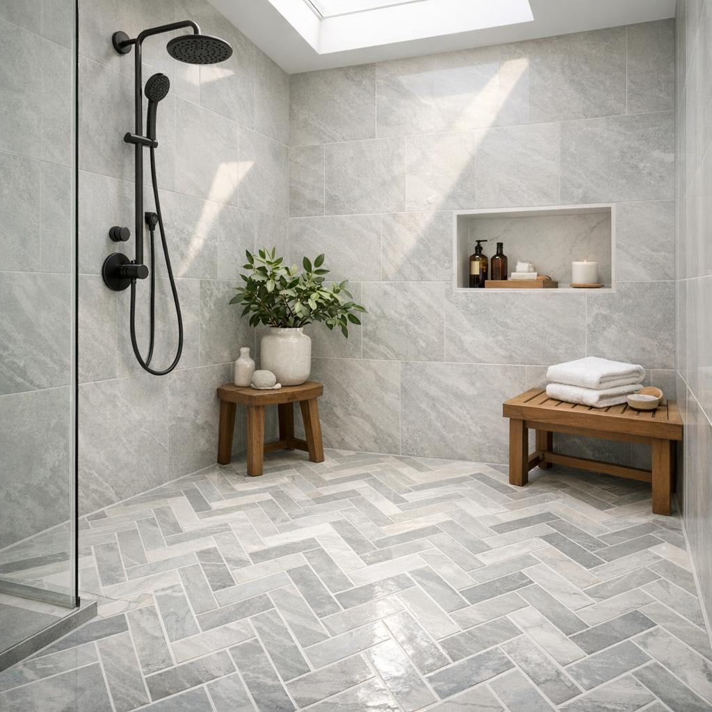 Elegant Porcelain Tile Ideas for Your Shower Floor - Zicana Boutique