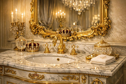 Elegant Queen Elizabeth Vanity Sink at Zicana Boutique - Zicana Boutique
