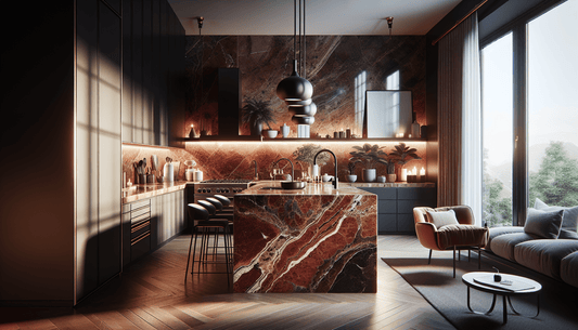 Elegant Red Marble Countertops: Luxe Solutions for Designers & Homeowners - Z Boutique by Marble Couture