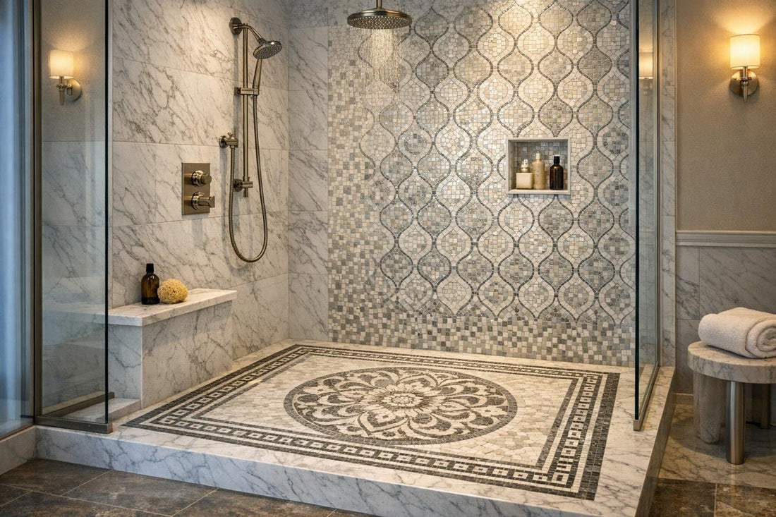 Elegant Shower Pan Tile Solutions for Discerning Professionals - Zicana Boutique