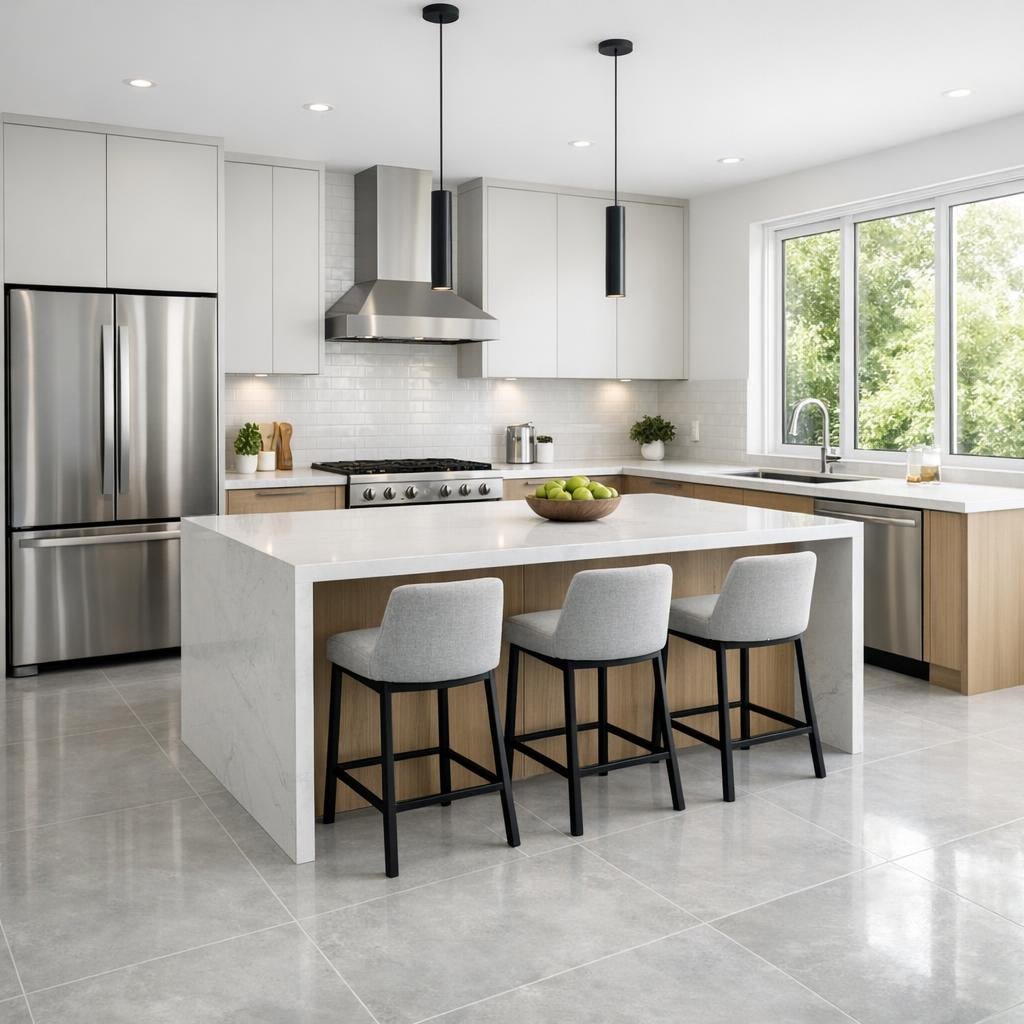 Elegant Solutions: Kitchen Porcelain Floor Tile Insights - Zicana Boutique