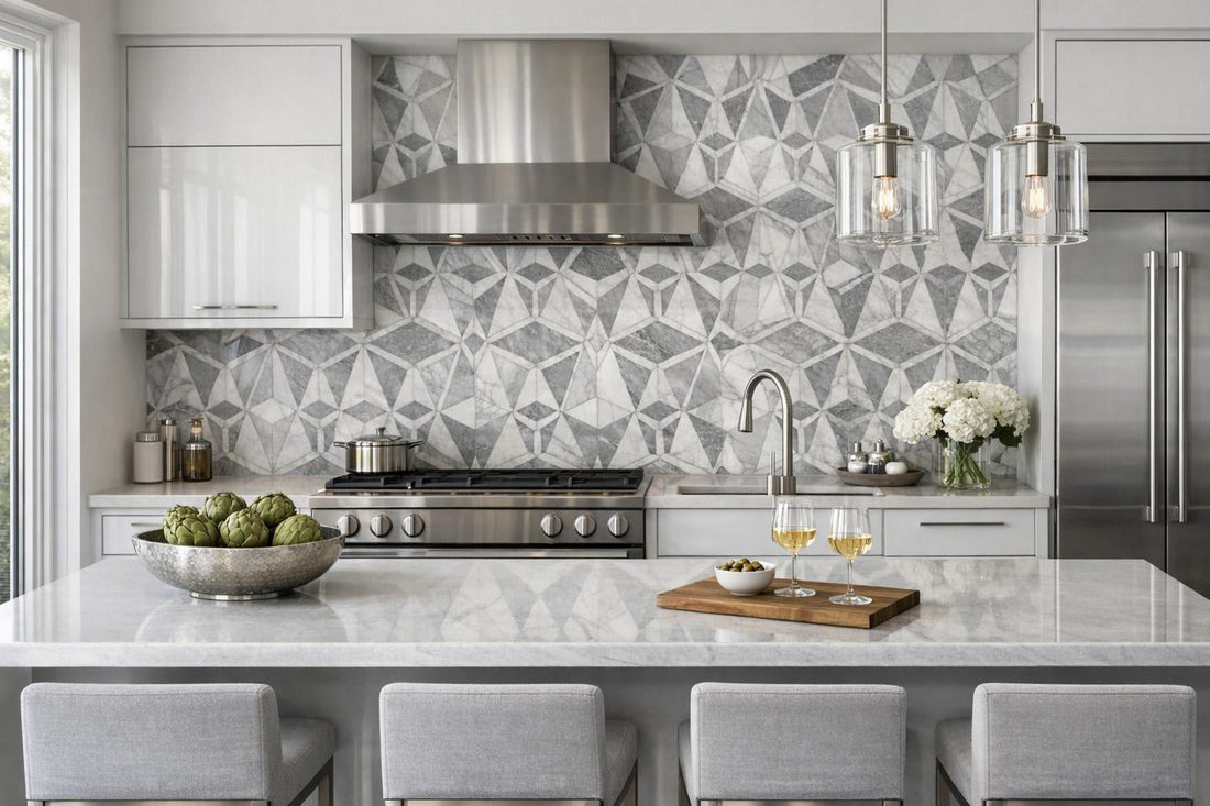 Elegant Solutions with Umbraline Griss Marble Tile at Zicana - Zicana Boutique