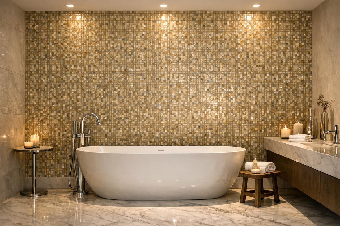 Elegant Spaces: Bisazza SM 77 Glass Mosaic Insights - Zicana Boutique